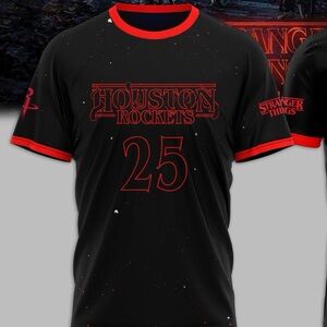 NWT Houston Rockets Stranger Things Short Sleeve Tee